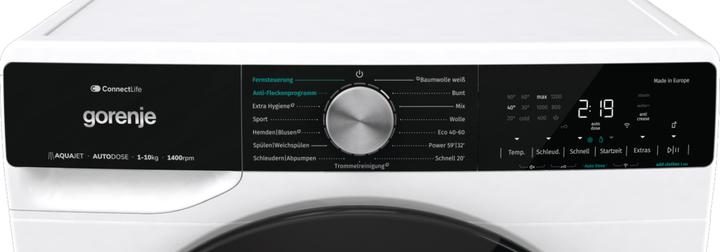 Produktbild Gorenje WNS14A4ATS Waschmaschine Frontlader 60 cm (10 kg, Links, EU-Stecker)