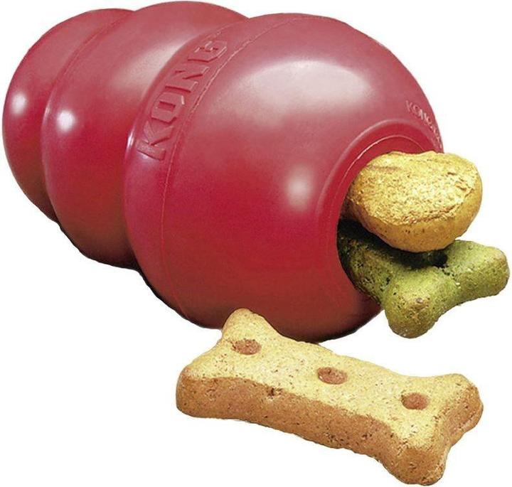 Actual product image KONG Classic (Retrieval, Dog food toy, Dog chew toy)