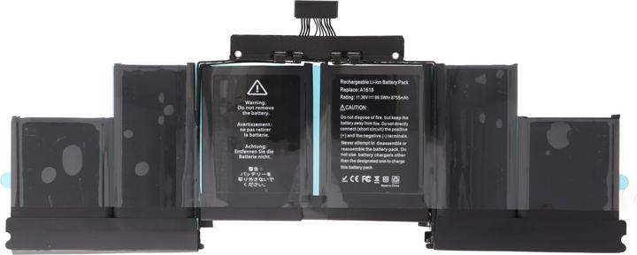 Actual product image AccuCell Akku passend für Apple A1398 15 (8755 mAh)
