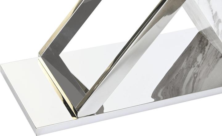 Actual product image DKD Home Decor Console White Grey Silver Crystal Steel 120 x 40 x 75 cm (120 x 40 x 75 cm)