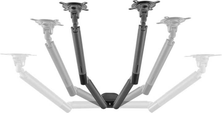 Immagine prodotto One for All Design del supporto per monitor doppio nero (Tavolo, 35")