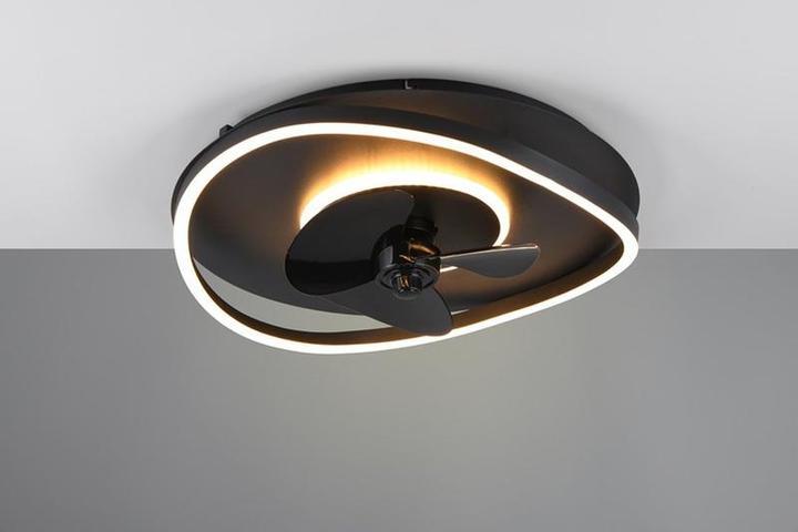 Produktbild RL live your light Reality Sortland - Fan - Black Matt - inkl. 1x SMD 30W