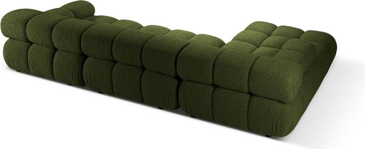 Actual product image Micadoni Velvet Modular Left Corner Sofa, "Bellis", 4 Seats, 282x155x70 Made in Europe (Corner sofa)