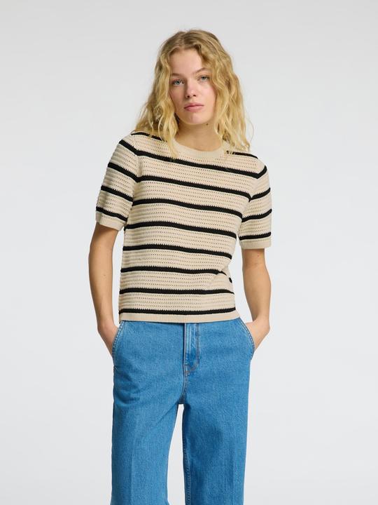 Immagine prodotto Selected Femme Slfvinna Ss Structure Knit O-Neck Noos (L)
