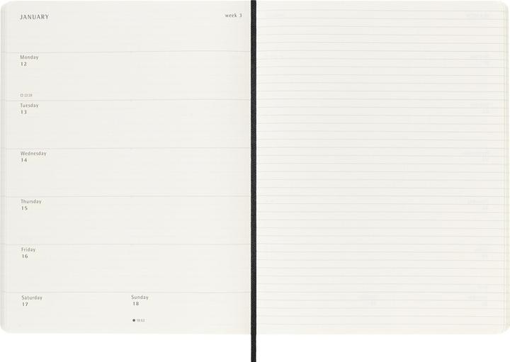 Actual product image Moleskine Geschäftsagenda Weekly (19 x 25 cm, English)