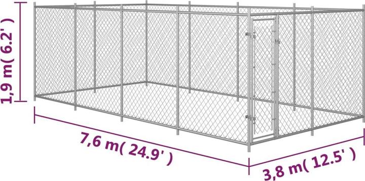 Immagine prodotto VidaXL Poul (Gabbia per cani)