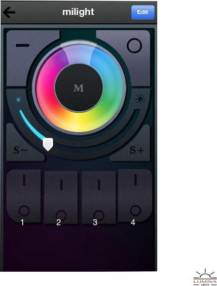 Produktbild Milight 4-Zonen Set Touch Funk Fernbedienung und Empfänger RGBW Set