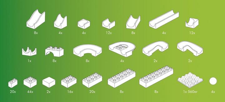 Image du produit Hubelino Jeu de construction de 200 pièces