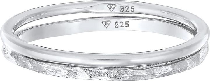Actual product image Elli Ring Stacking Band Ring Set of 2 925 Silver (54, 925 Silver)