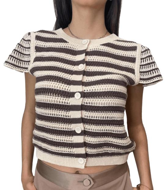 Actual product image Twinset Twin-set Maglie Pretty Pink/chocolate (M)