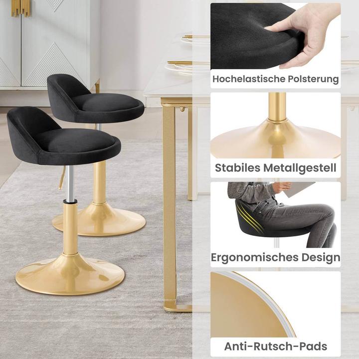 Image du produit Woltu Tabouret de maquillage réglable en hauteur