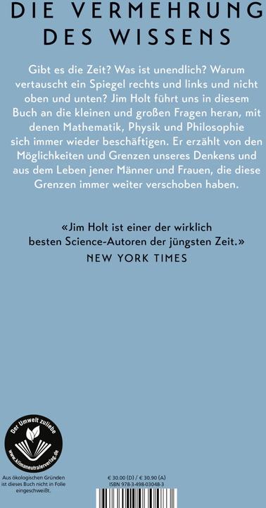 Image du produit Als Einstein und Gödel spazieren gingen (Allemand, Jim Holt, 2020)