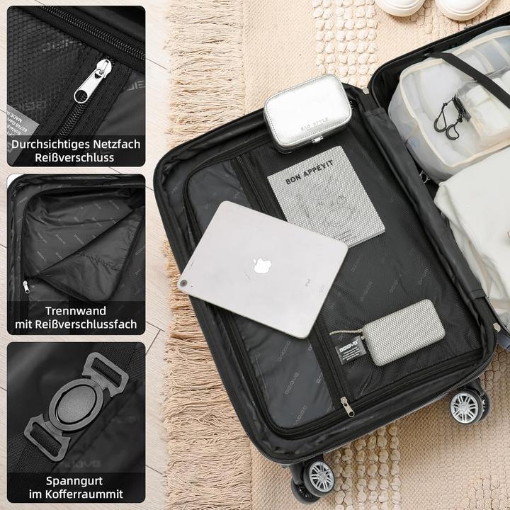 Image du produit Beibye Hartschalen Kofferset (115 l, Bagage à main (jusqu'à 50l), M (50 - 90l), L (90 - 115l))