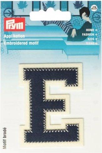 Image du produit Prym Application lettre E, bleu/écru (1 x)