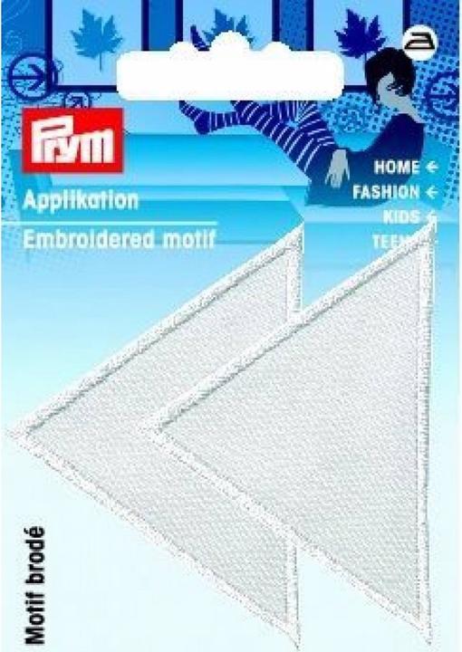 Image du produit Prym Application Triangles, grand, blanc, 2 pces (2 x)