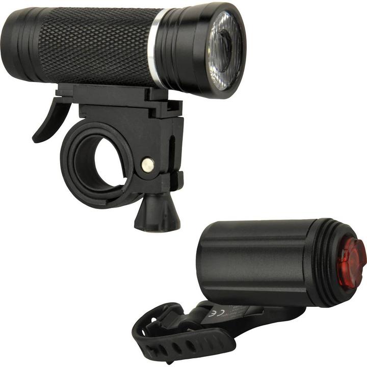 Produktbild Fischer Fahrradbeleuchtung Set Batterie LED Beleuchtungs 30/15