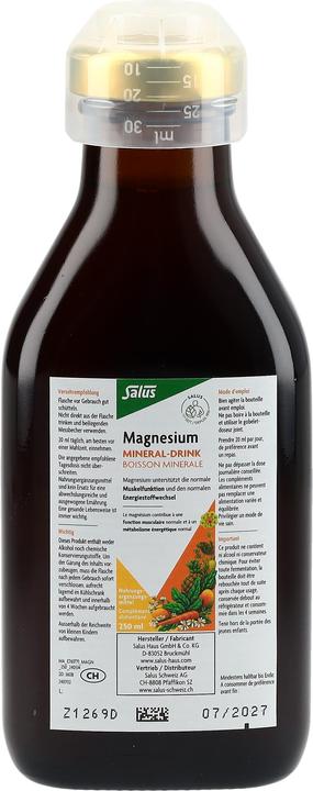 Image du produit Salus Magnésium liquide minéral (1 pièce(s), Liquide, 628 g)