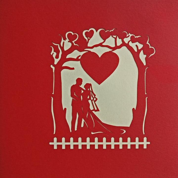 Image du produit Hervorragend Carte de mariage Jardin de mariage - 3D Pop-up (1 pcs)