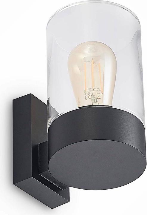 Produktbild Arcchio Liljana Aussenwandleuchte, schwarz, IP65 (E27, IP65)