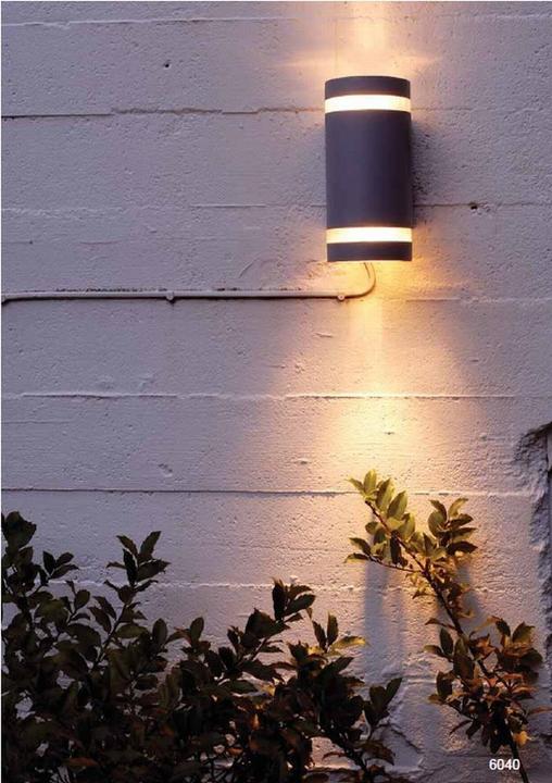 Actual product image Lutec Focus wall light 2gang GU10 2700 K 2x35W IP44 anthracite (GU10)