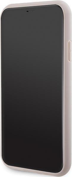 Actual product image Guess GUHMN61G4GFRP iPhone 11 6.1" / Xr różowy/pink hardcase 4G Collection Leather Metal Logo MagSaf (Apple iPhone 11)