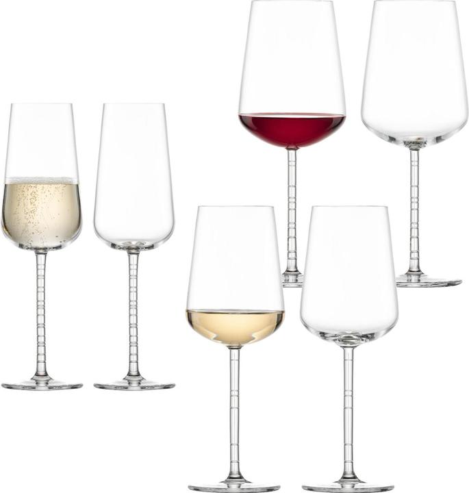 Image du produit Zwiesel Bordeaux Weisswein Champagner Gläser Journey (44.60 cl, 6 Verres, Verres à vin blanc)