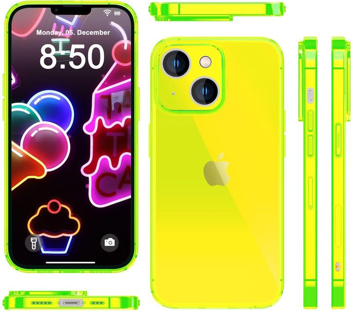 Image du produit Nalia Transparent Transparent Neon Silicone Cover (Apple iPhone 14 Plus)