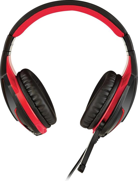 Produktbild Techmade FL1 Headset Kopfhörer 3,5 mm Stecker Schwarz, Rot (Kabelgebunden)