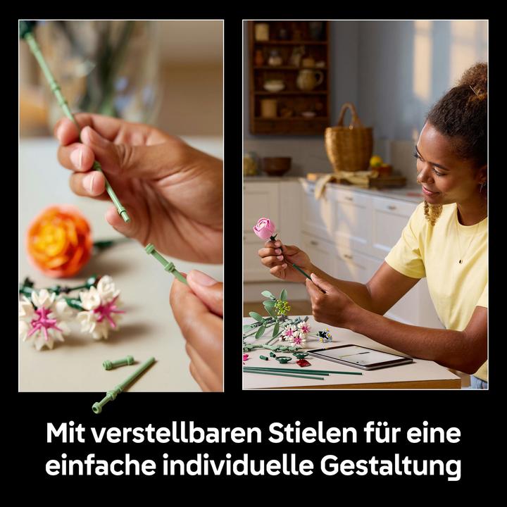 Produktbild LEGO Schöner Rosafarbener Blumenstrauss (10342, LEGO Botanical, LEGO Icons)