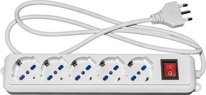 Immagine prodotto Presa Multipla 5 Schuko Con Interruttore Cavo 1,5mt Bianca (5 x, CEE 7/3, 1.50 m)