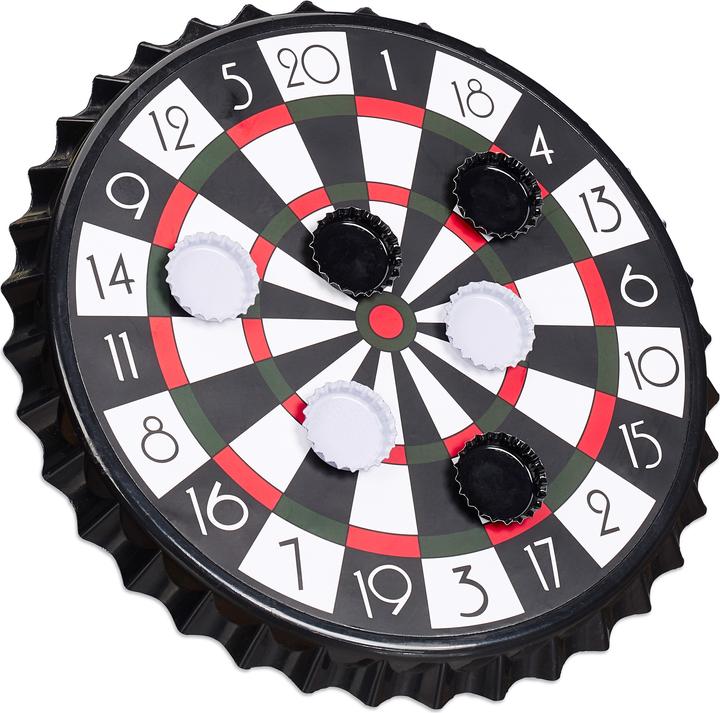 Relaxdays Kronkorken Dartscheibe