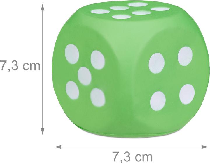Actual product image Relaxdays Set of 6 Foam Dices