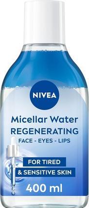 Image du produit NIVEA Eau micellaire infusée au sérum régénérant 400ml avec Acide aminé 5% Panthénol et Squalane Gent (400 ml)
