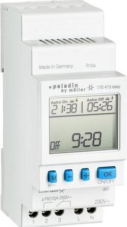 Productafbeelding Csdk SL Digitale ASTRO contactklok, Din skin (2 modules 35 mm breed), dagklok, 1 kanaal, programmabalk met