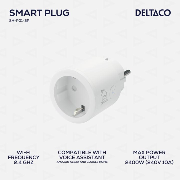 Actual product image Deltaco SH-P01-3P