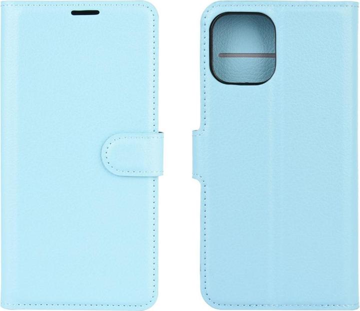 Actual product image Cover-Discount iPhone 12 / 12 Pro - leather case cover light blue (Apple iPhone 12, Apple iPhone 12 Pro)