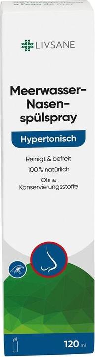 Produktbild Livsane Meerwasser-Nasenspülspray hyperton 120 ml (1 Stück)