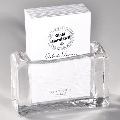 Produktbild Glasi Hergiswil Visitenkartenhalter aus Glas
