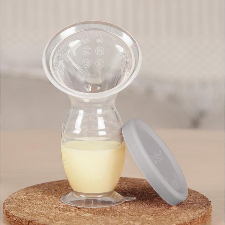 Produktbild Haakaa Muttermilchpumpe mit Saugfuss 100ml + Silikondeckel Set