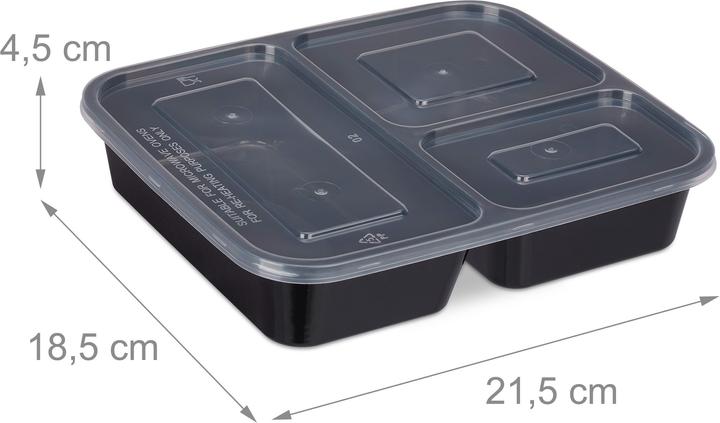 Actual product image Relaxdays mealprep boxes