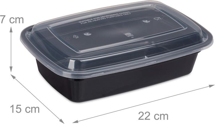 Actual product image Relaxdays Meal-Prep-Boxen