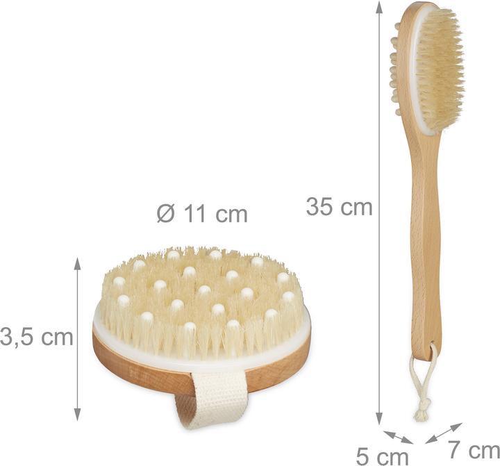 Image du produit Relaxdays brosses bain