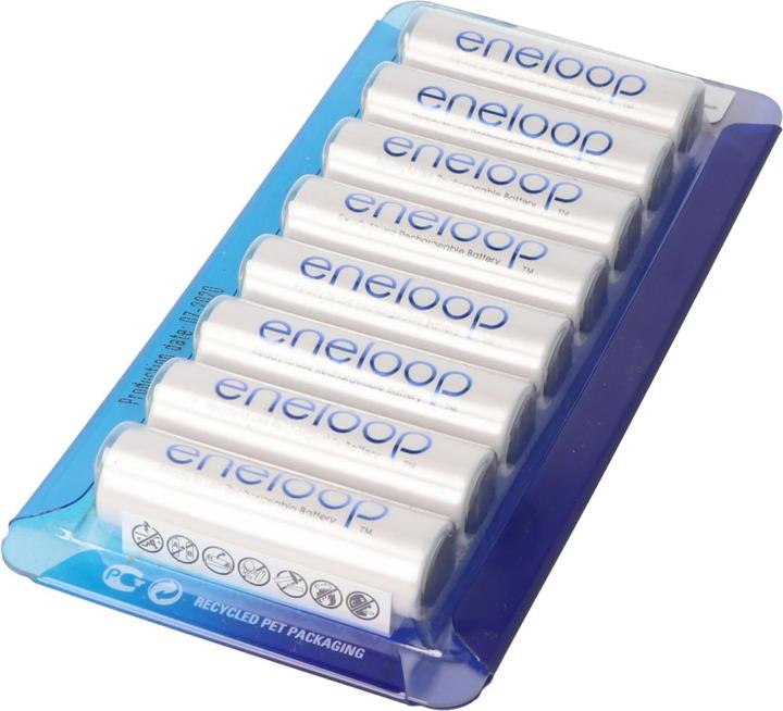 Immagine prodotto Panasonic Batteria ricaricabile Mignon/AA HR-3UTGA, confezione da 8 + box batteria (8 pz., AA, 1900 mAh)