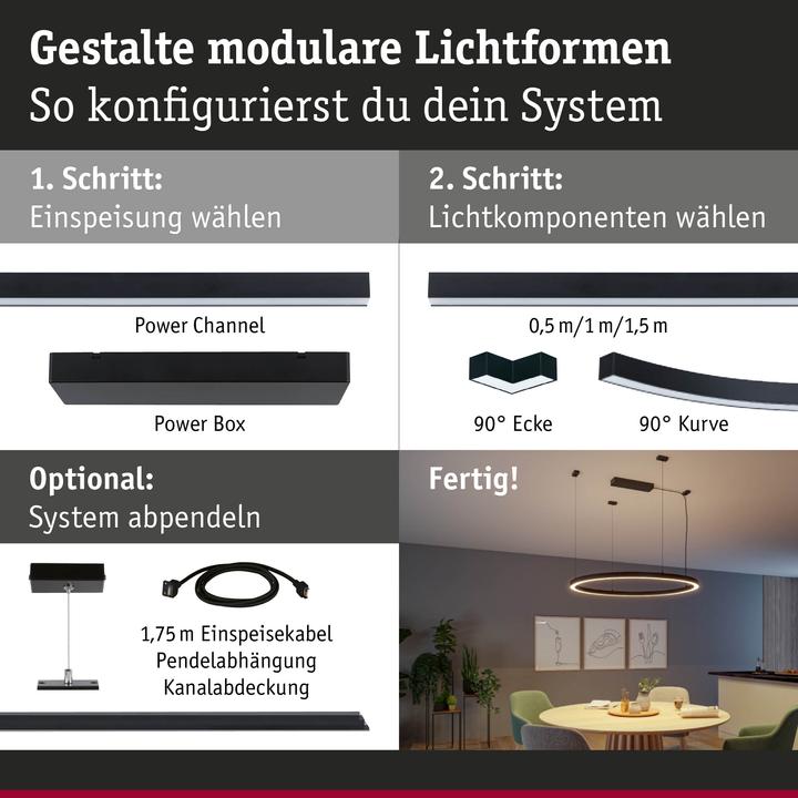Productafbeelding Paulmann Lichtkanalsystem Linion Lichtkanal Ecke (350 lm)