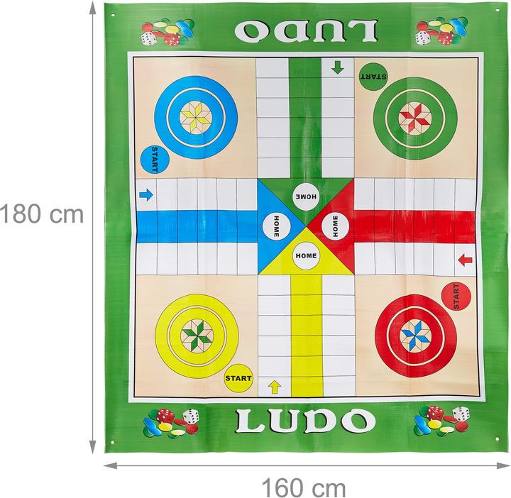 Immagine prodotto Relaxdays Ludo (180 x 160 x 10 cm)