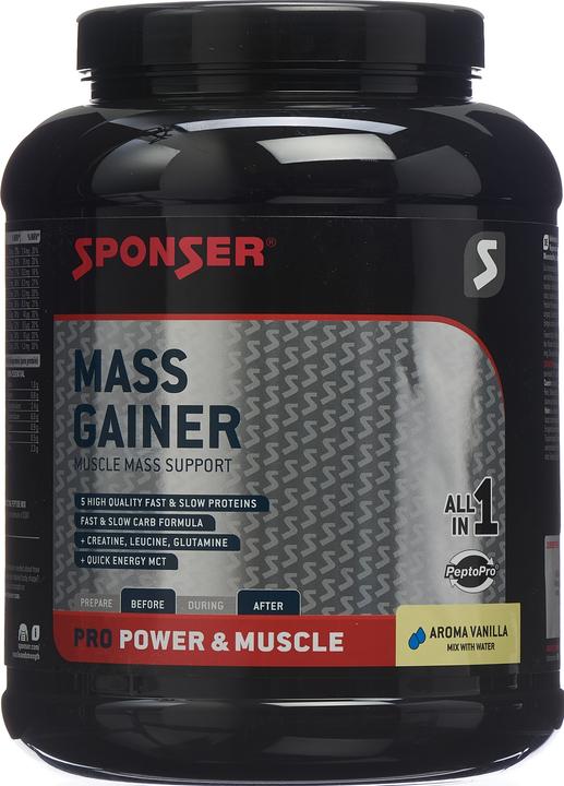 Actual product image Sponser Pro Mass Gainer (Vanilla, 1 pcs., 1200 g)