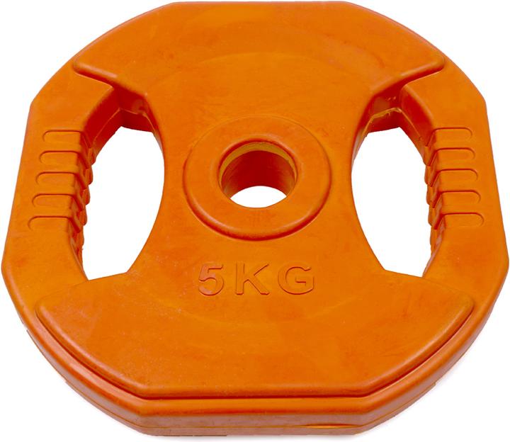 Immagine prodotto Gladiatorfit Disco di peso in gomma con maniglie (1 x 5 kg)