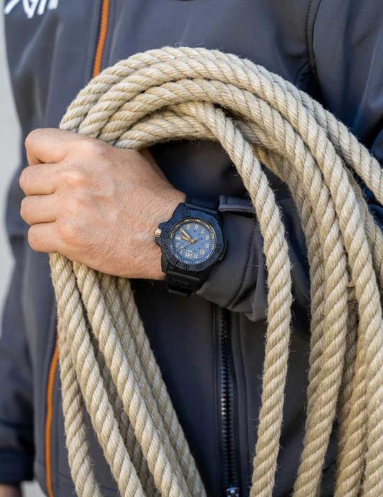 Actual product image Luminox XS.3508.GOLD Navy Seal Diver (Swiss made, Diving watch, Rotating bezel left)