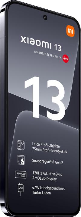 Image du produit Xiaomi 13 (256 Go, Noir, 6.36", Double SIM, 50 Mpx, 5G)
