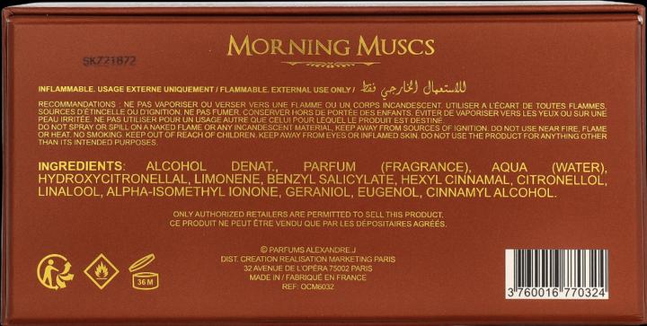 Actual product image Alexandre.J morning muscs (Eau de parfum, 100 ml)